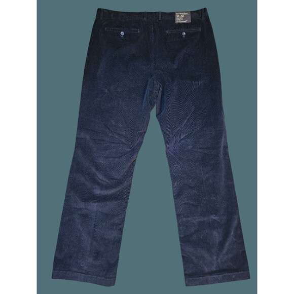 Banana Republic Navy  Corduroy Kentfield Straight Leg Pants Men 38x32 Grunge - Picture 3 of 9